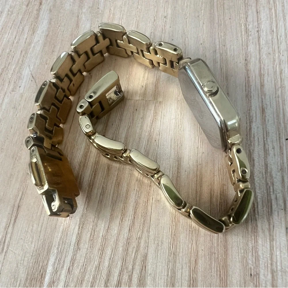 Citizen eco drive ladies gold tone hexagonal bracelet watch